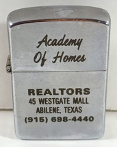 Vintage Korea Wind Guard &quot;Academy of Homes&quot; Advertising Lighter - $15.60