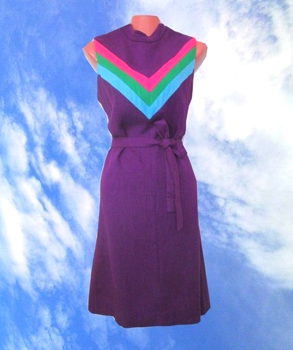 purple mod dress