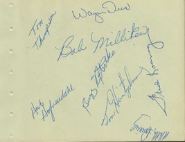 Bob Milliken Buzz Nitschke Fred Koenig Wayne Dees + 10 Signed Vintage Album Page