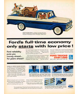 Vintage 1962 Magazine Ad Ford Styleside Pickup &amp; Campbells Soup - $5.63