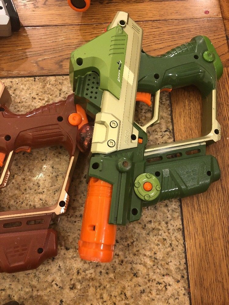 Nerf Tiger Electronic Lazer Tag Gun Team Ops Lot (Some Repair) Laser Tag