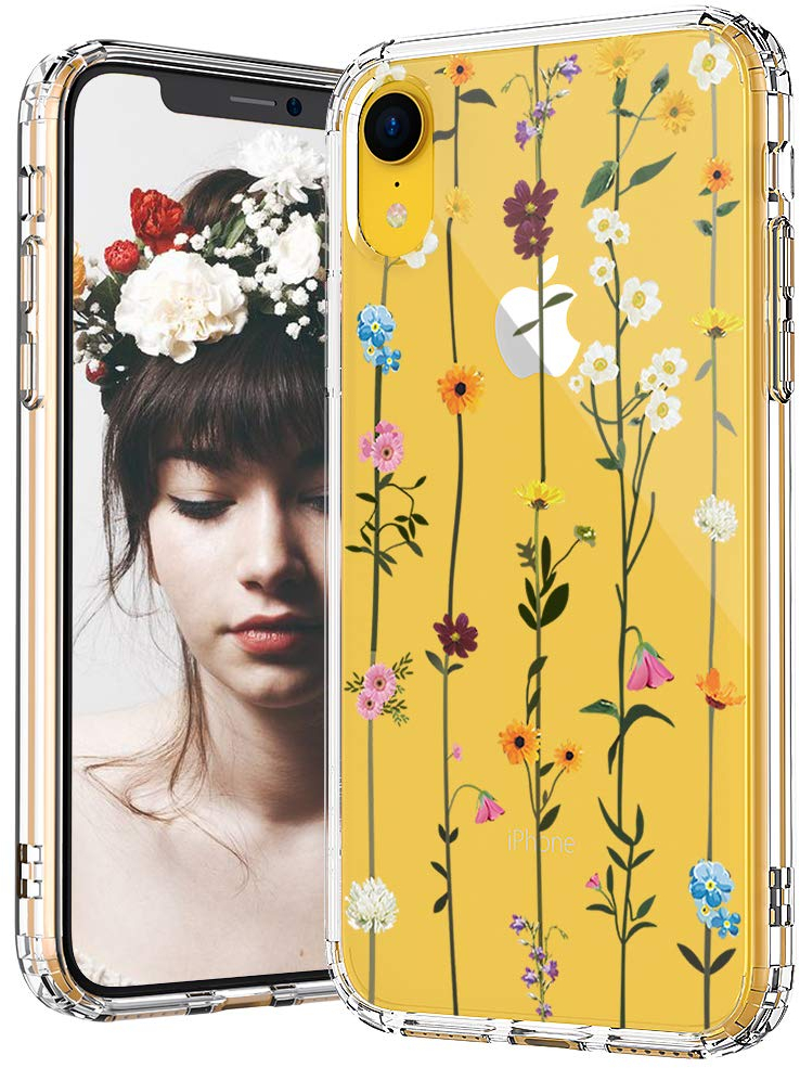 Mosnovo Iphone Xr Case Clear Iphone Xr Case Wildflower Floral Flower