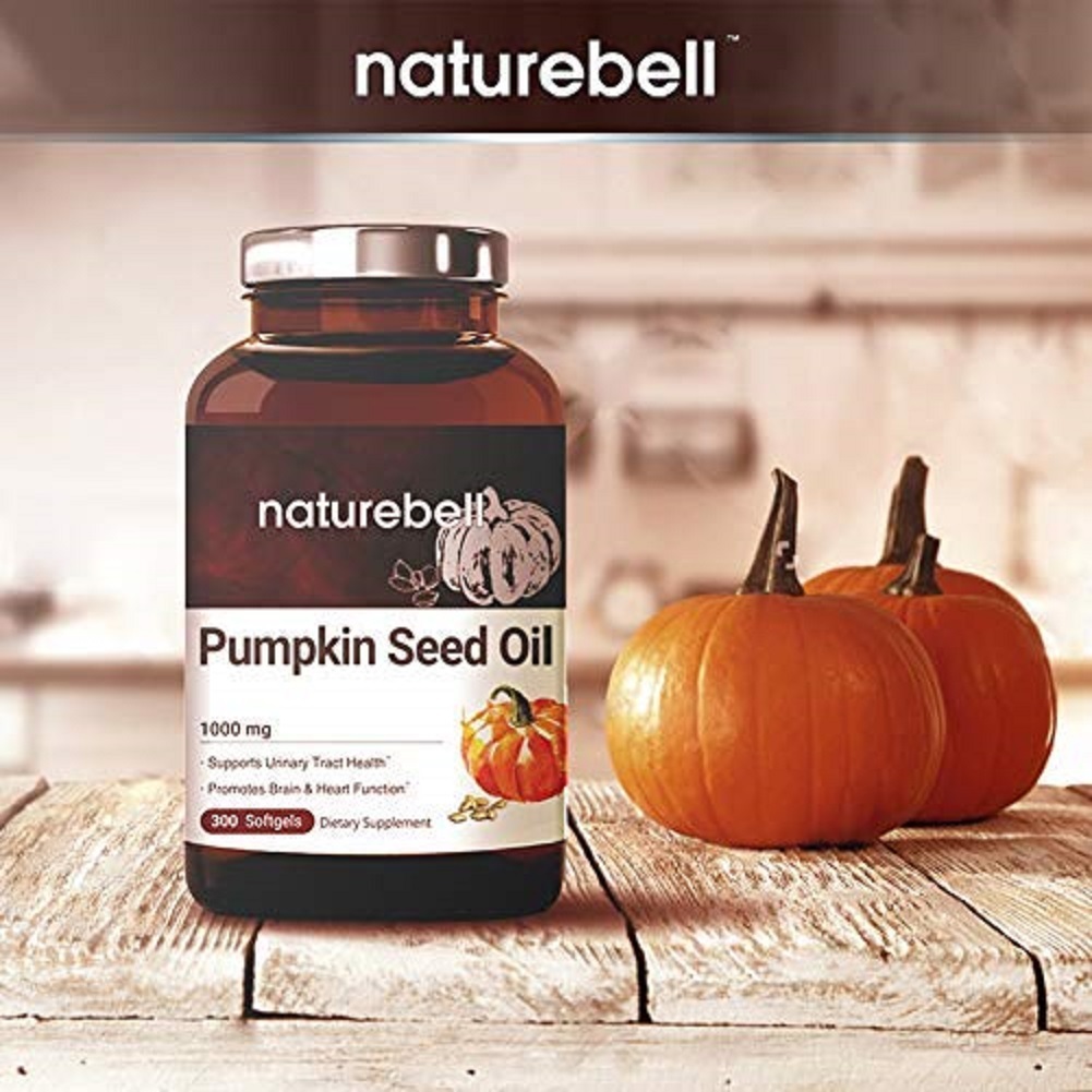 Maximum Strength Pumpkin Seed Oil Capsules 1000mg, 300 Liquid Softgels