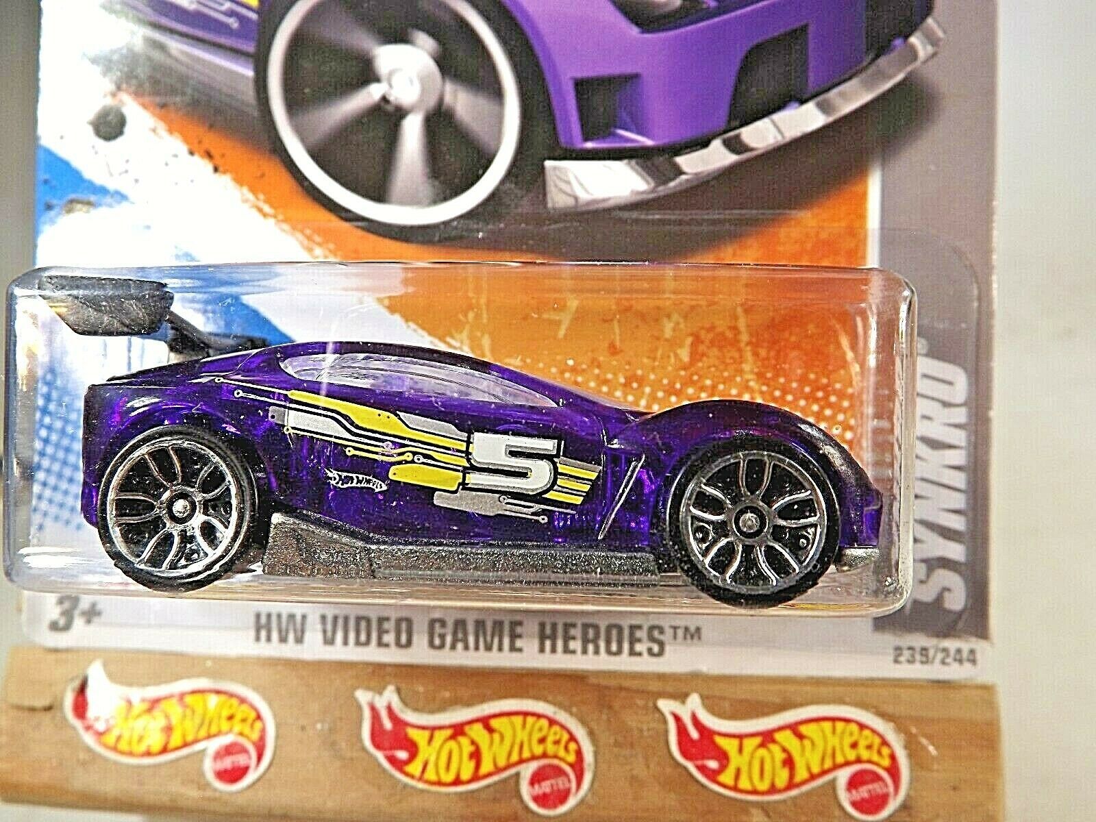 2011 Hot Wheels 239 Hw Video Game Heroes 1722 Synkro Trans Purple Wchromej5s Contemporary 5595