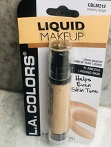 ShipN24Hours.New-L.A.Colors Creamy Beige Liquid Makeup. 0.42 fl. Oz(12 ml). - $12.86
