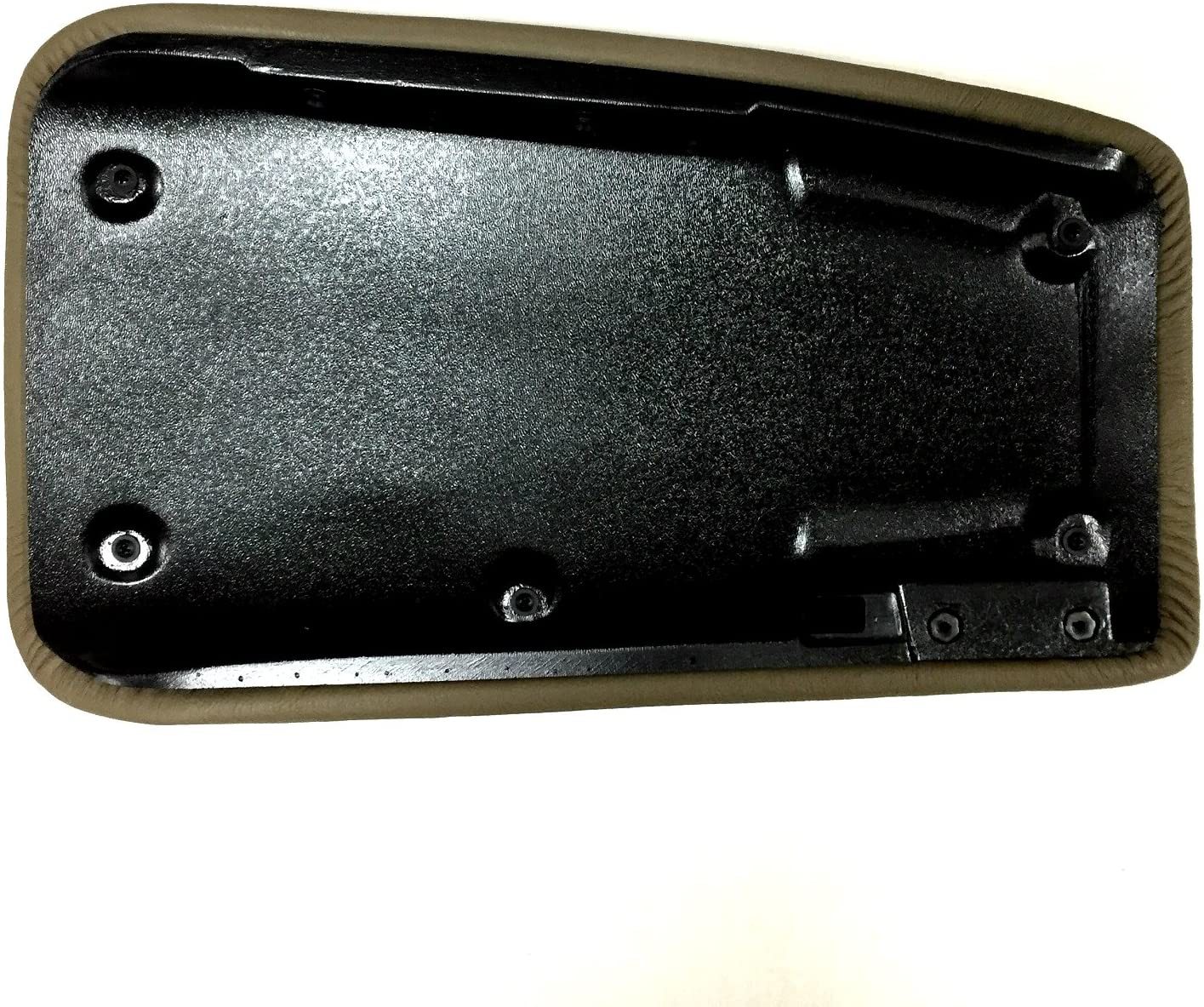 C5 Corvette Center Console Pad Lid Dark Parchment Leather w/ 50th Cross