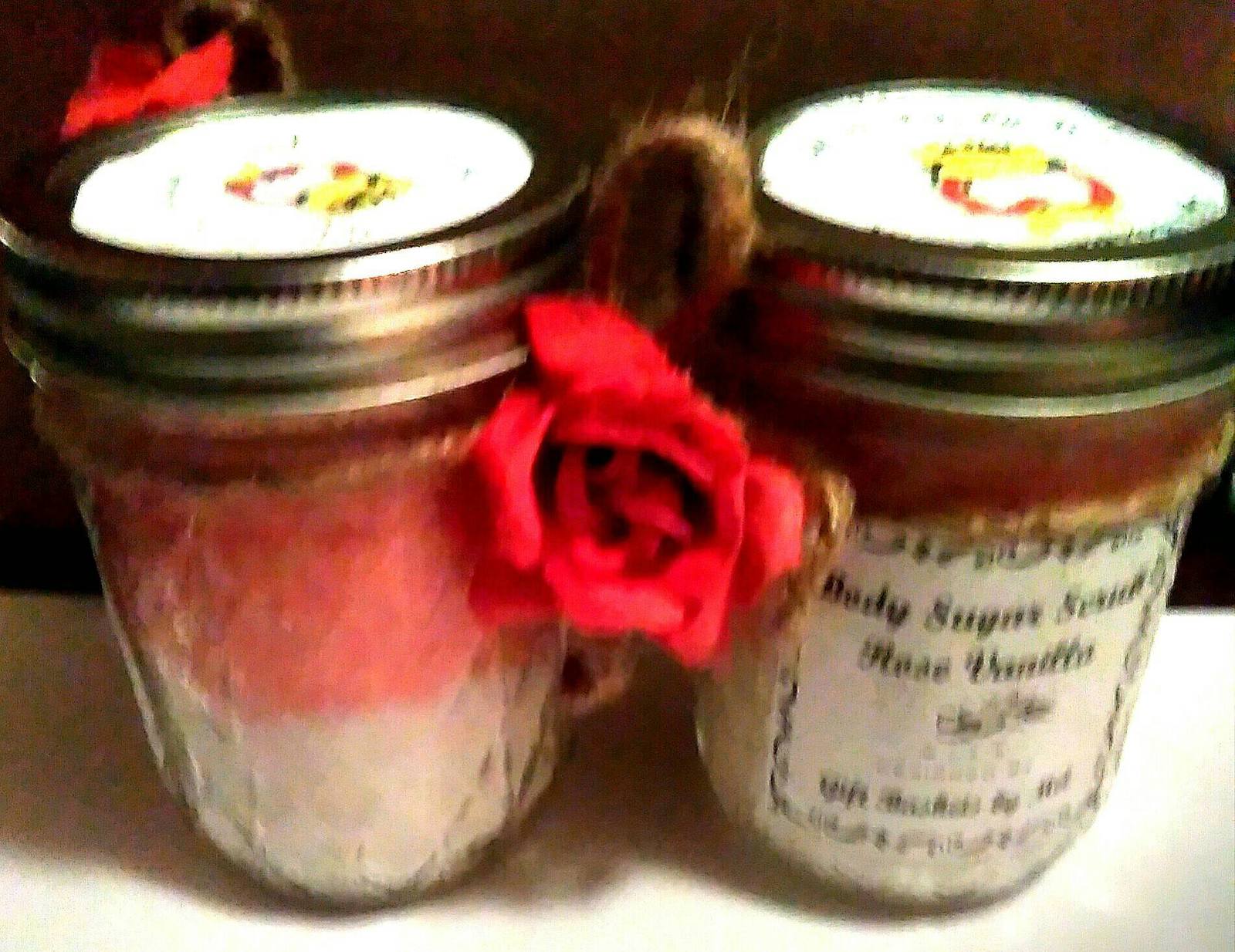 Handmade All Natural Scented Salt Scrub 8 0z 1 cup size with free shipping
