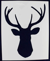 Buck-Deer Head Stencil F-Xlg-Mylar 14 Mil 15.6"W X 19.50H - Painting /Crafts/ Te - $27.54