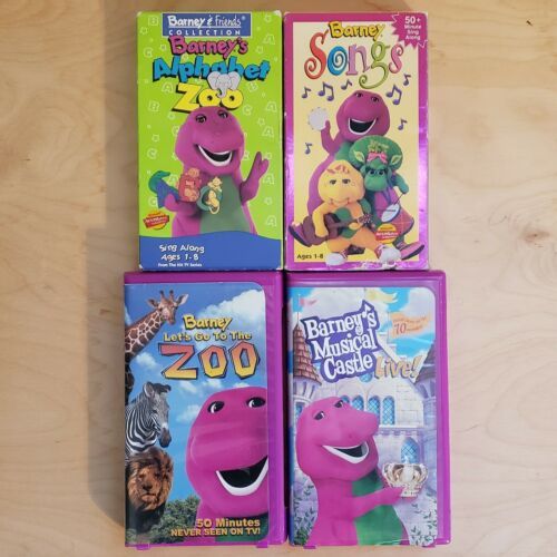 Lot Of 4 Barney Vhs Tapes Lyons Vtg 1990s Barney The - vrogue.co