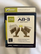 Estes A8-3 Engine Bulk Pack: 24 Model Rocket Engines, Starters, Recovery Wadding - $51.00