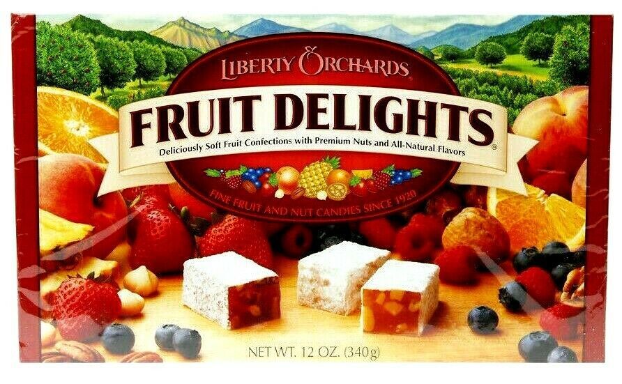 Liberty Orchards Fruit Delights Fine Fruit & Nut Candies 12 oz ( Pack ...