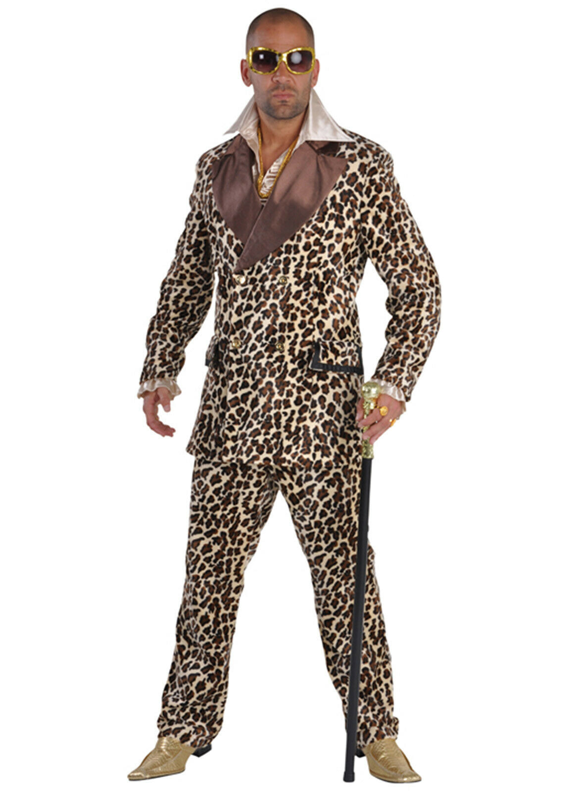 Deluxe Leopard Print Furry PIMP, Huggy Bear Suit XS-XXL - Specialty