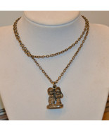 vintage Precious Moments pendant chain necklace Signed 1981 Nesco Jonath... - $9.89