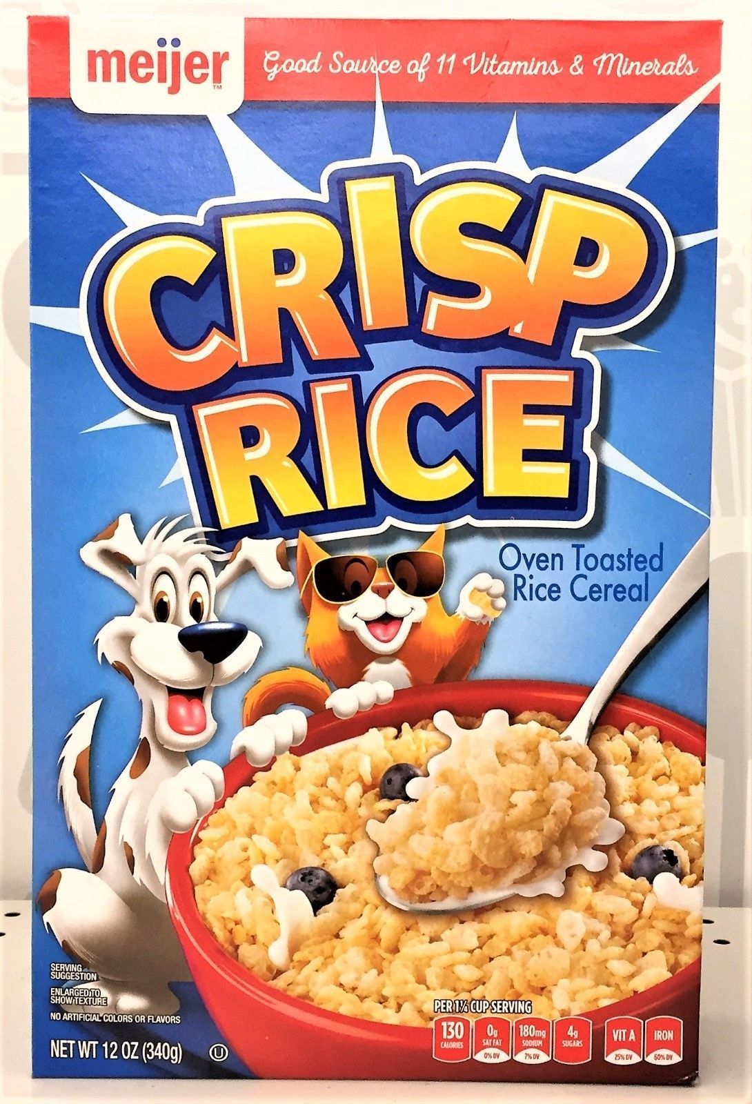 Meijer Crisp Rice Oven Toasted Rice Cereal 12 oz - Cereals & Breakfast ...