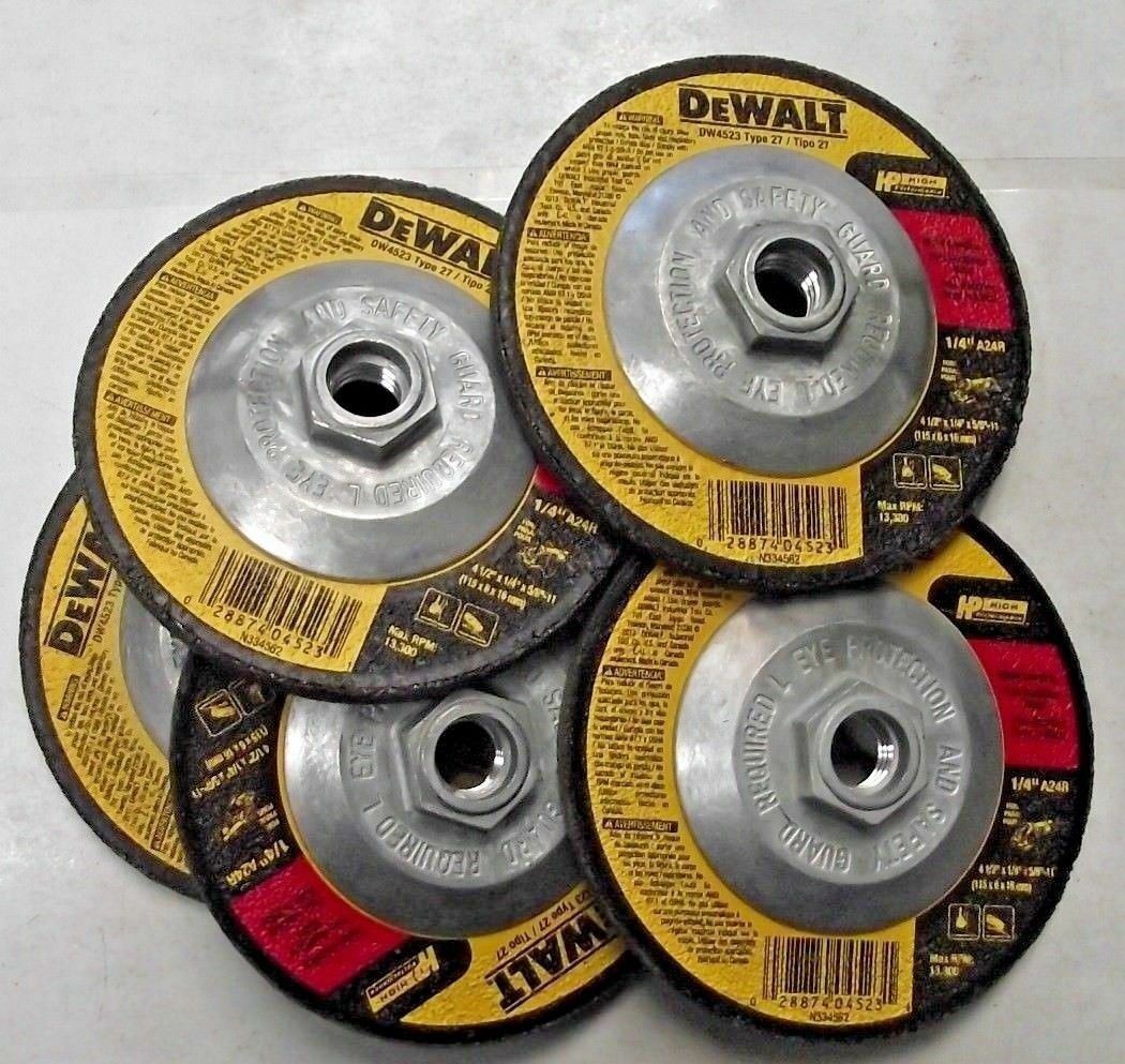 Dewalt DW4523 41/2" x 1/4" x 5/8"11 Metal Grinding Wheels Canada 5
