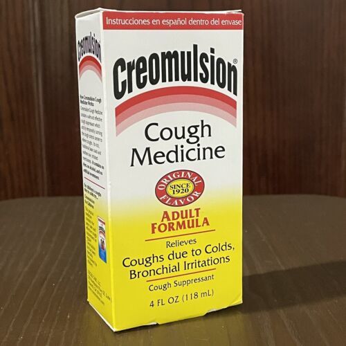Creomulsion Cough Suppressant Medicine Adult Formula Original 4 Oz 12/
