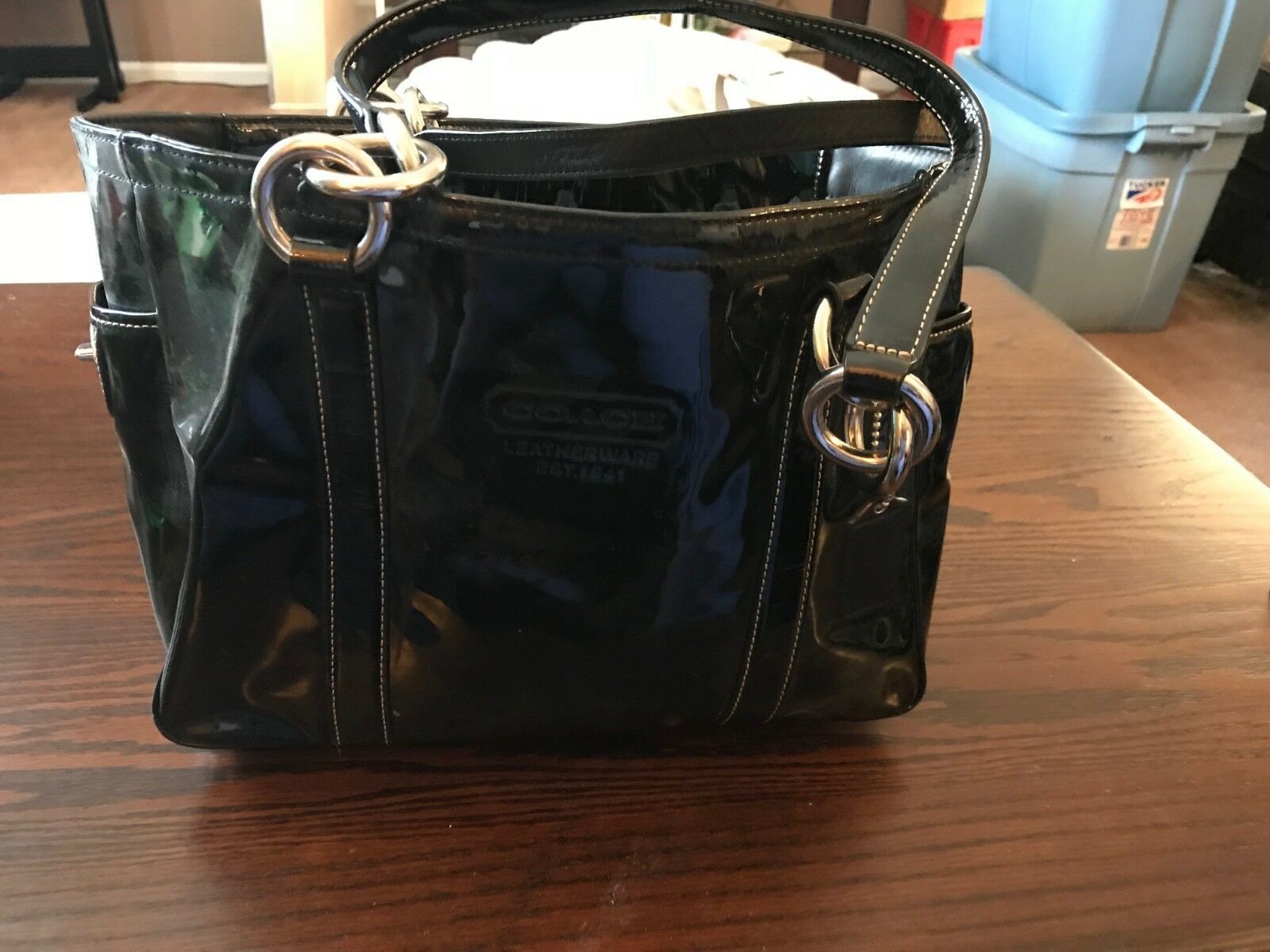 Black Leather Large Waist Bag (silver hardware) – Alice's Wonders UK