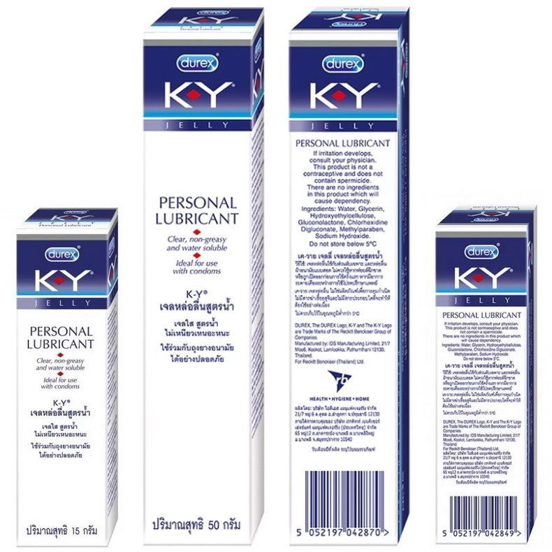 4,6 Durex K-Y Jelly Personal Lubricant Lube gel non-greasy KY Water Soluble 50g