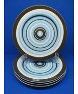 Jonathan Adler Happy Home Circles And Stripes Set Of Four 8 1/4&quot; Salad P... - $48.02