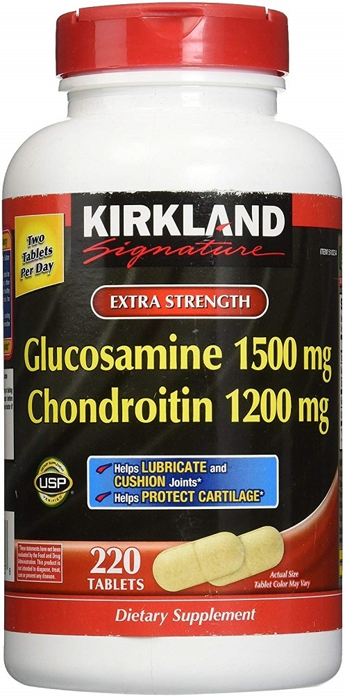 Kirkland Extra Strength Glucosamine 1500 mg Chondroitin 1200 mg 220 Tablets