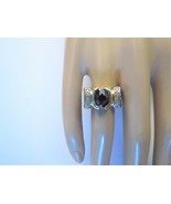 14k Amethyst Diamond White Gold Ring Cushion Cut Size 7 Designer NH 7.16... - $524.99