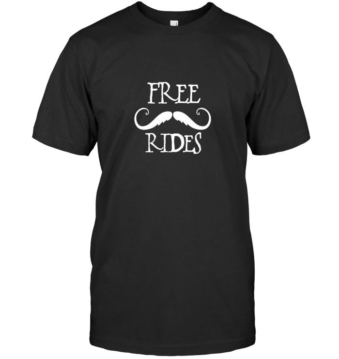 free moustache rides shirt