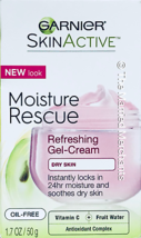 Garnier Moisture Rescue Refreshing Gel Cream Dry Skin 1.7 oz each 12/202... - $10.99