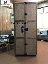 NauticalMart Mayfair Steamer Trunk Secretary (Vintage Cigar) - Home Decor image 5