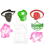 Toy Story Characters Woody Jessie Buzz Alien Set of 7 Cookie Cutters USA... - $20.99