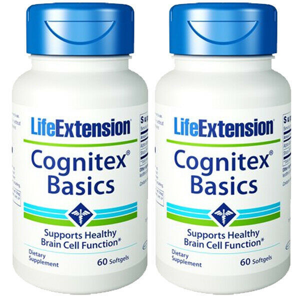 Life Extension Cognitex Basics with Phosphatidylserine 2X30gels repl Gastorodin