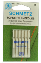 SCHMETZ Top Stitch Sewing Machine Needles Size 90/14 1793 - $7.16