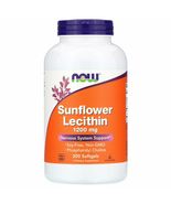 Now Foods Sunflower Lecithin 1,200 mg, 200 Softgels - $19.99+