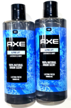2 Axe Alpine Lift Lavender & Mint 100% Natural Origin Scent Shower Gel 18 oz.