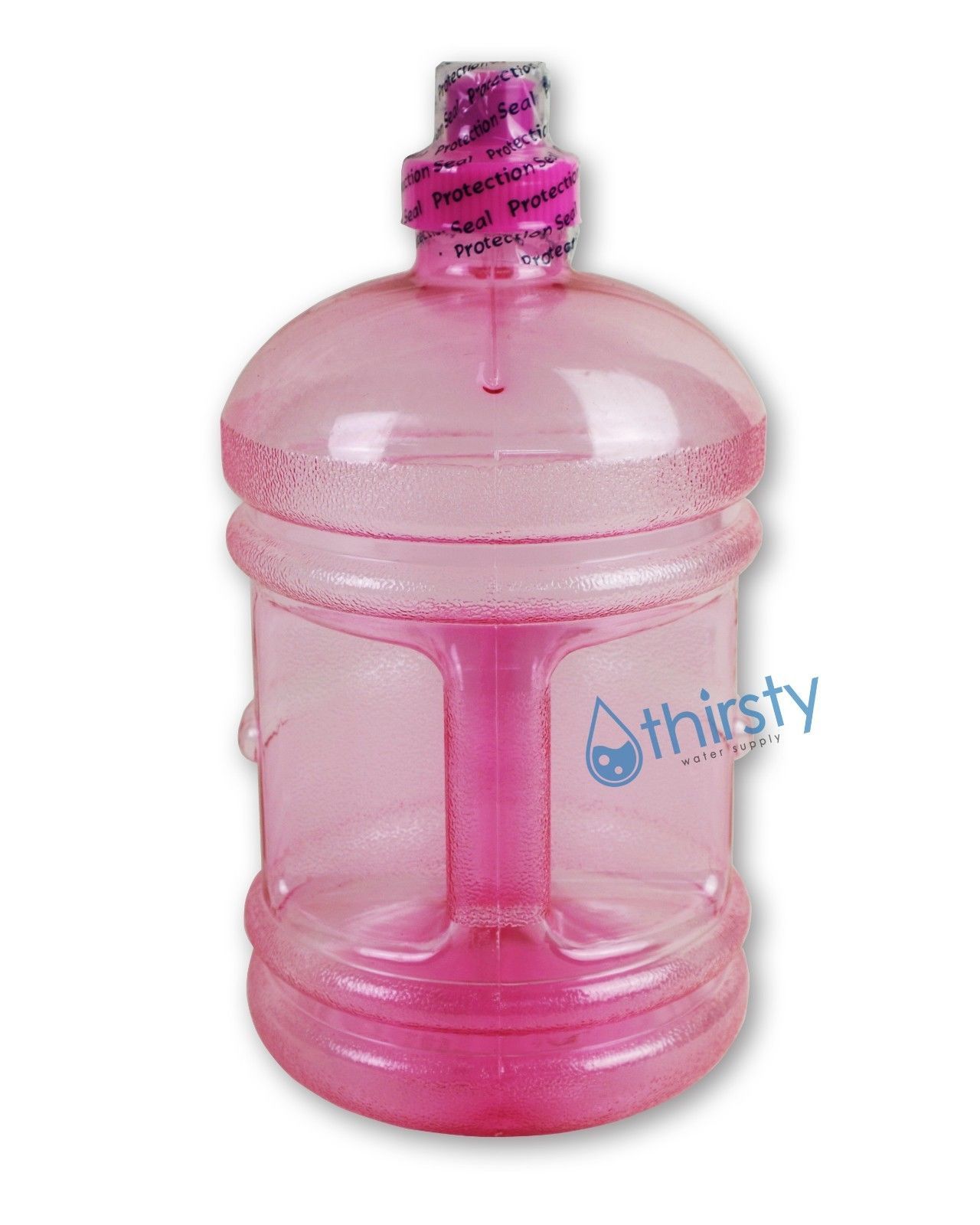 Half Gallon Pink Reusable Plastic Water Bottle Drinking Container ...