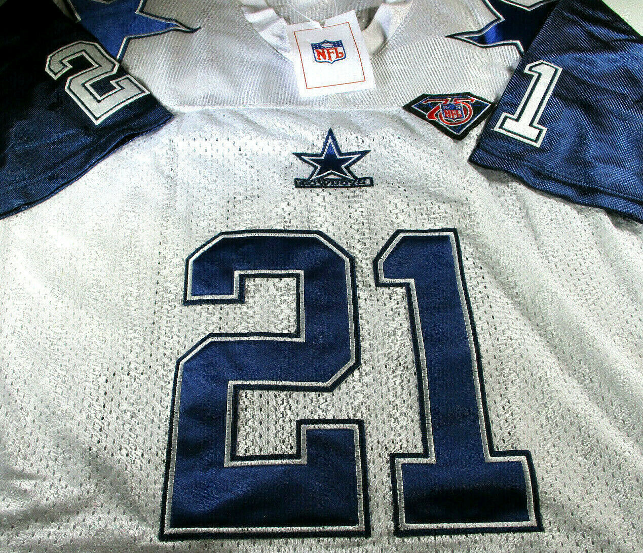 DEION SANDERS / NFL HALL OF FAME / AUTOGRAPHED DALLAS COWBOYS THROWBACK ...