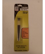 Zebra F Series Pen Ink Refill 2 Pack Fine 0.7mm Black Ink Factory Sealed On Card - $9.99