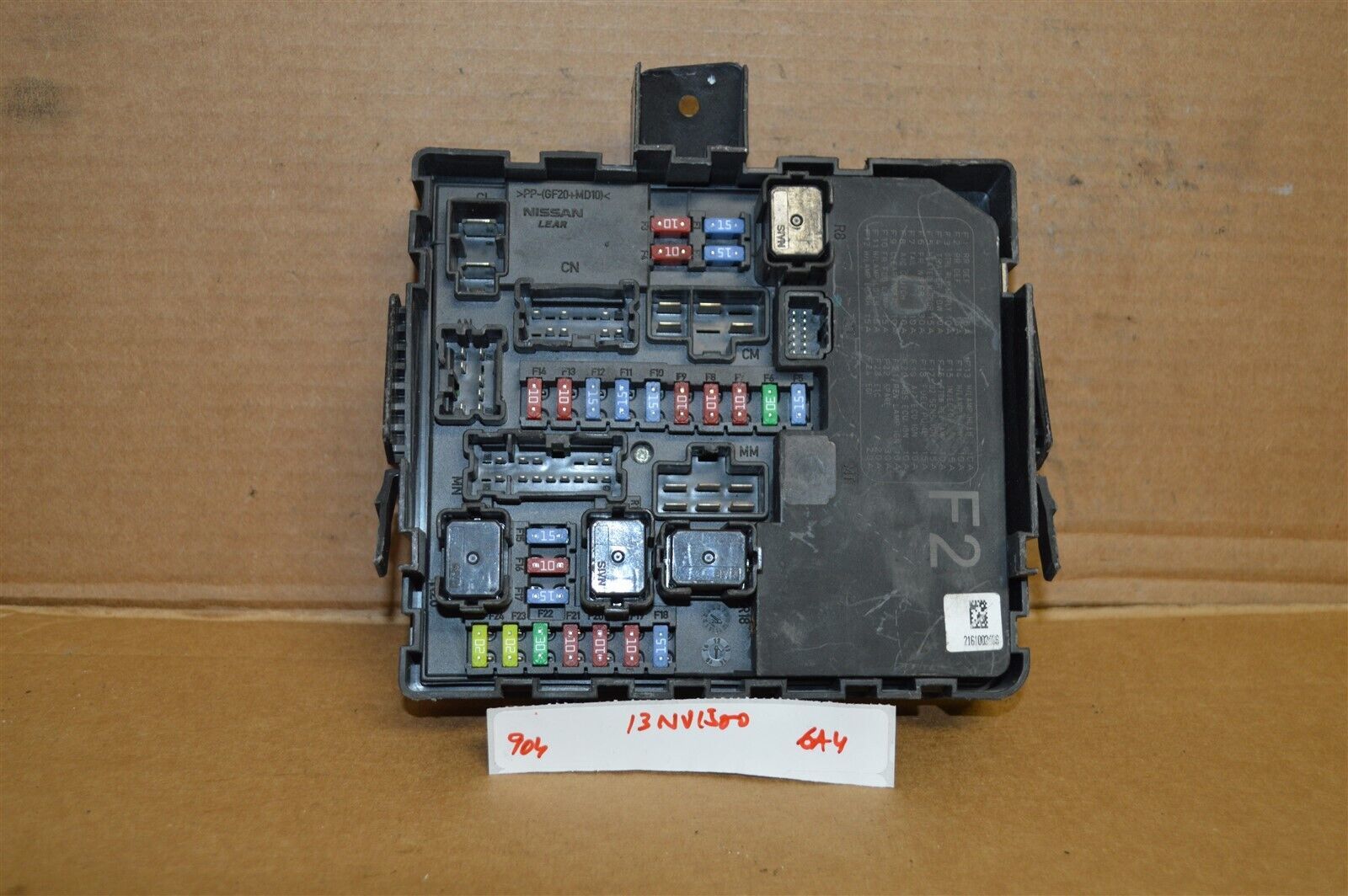 1221 Nissan NV2500 IPDM BCM Body Control Module Fuse 284B71PA0A Box