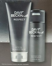 David Beckham RESPECT Gift Set: Shower Gel 6.7 fl oz and Deodorant Spray 5 oz - $23.75