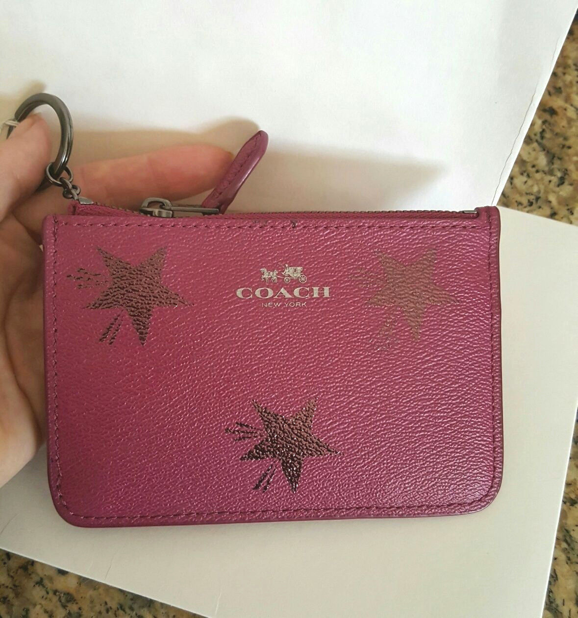 coach wallet with stars