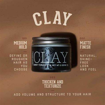 18.21 Man Made Sweet Tobacco Medium-Hold Matte-Finish Hair Clay (2oz) image 4