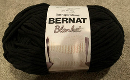New, Bernat Blanket Big Ball Yarn Coal 100% Polyester - $8.91
