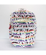 NWT Kipling KI0451 Seoul Backpack Laptop Travel Bag Polyester Rainbow Pa... - $94.95