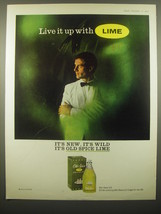 1965 Old Spice Lime After Shave Ad - Live it up with Lime - $14.99