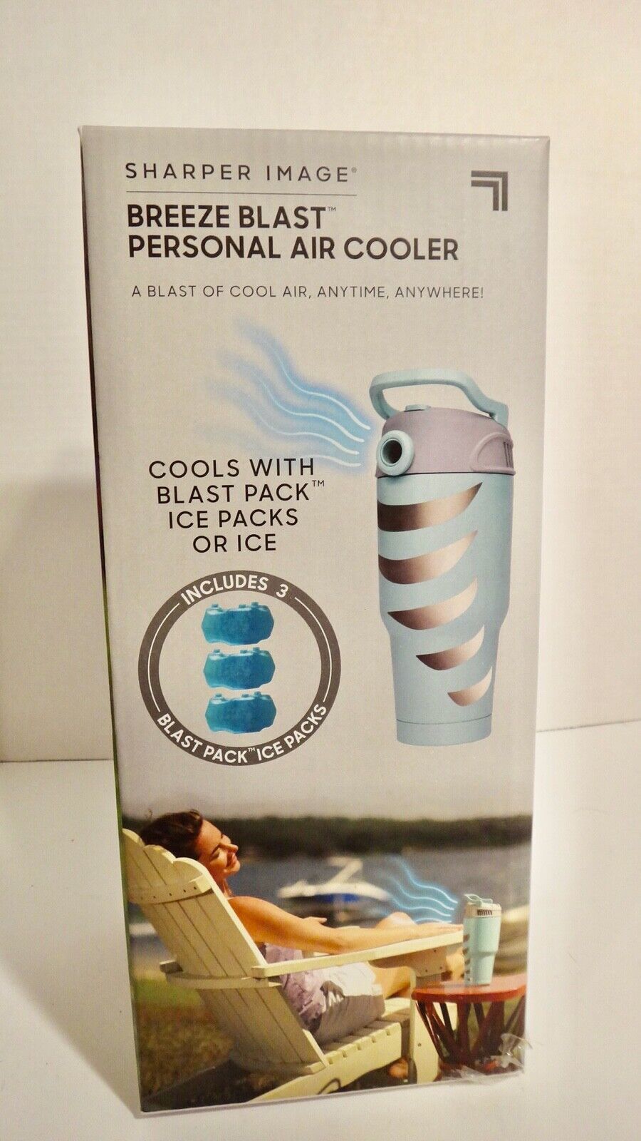 Sharper Image Summer Breeze Blast Personal Air Cooler New Portable Fans