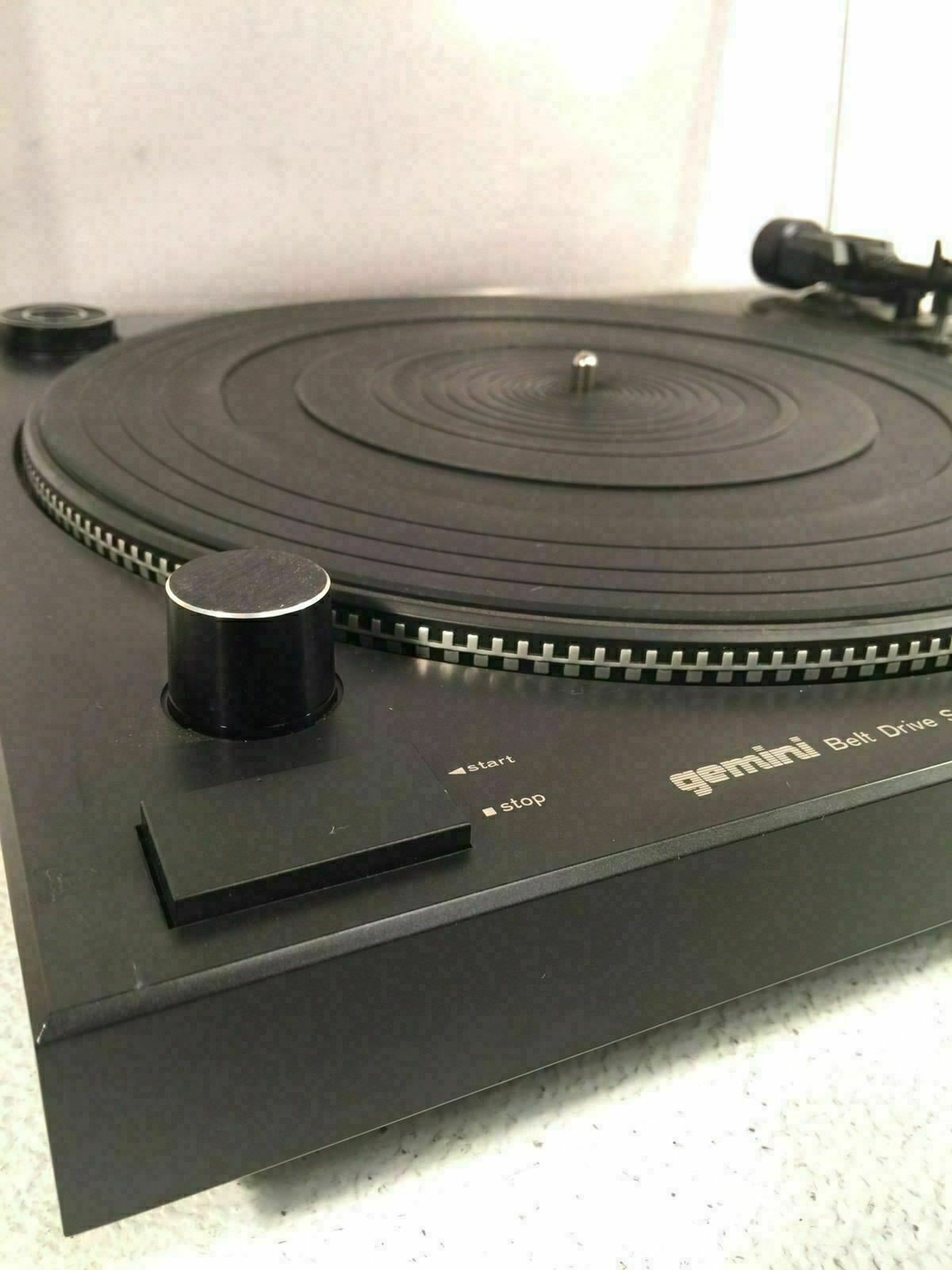 Gemini Belt Drive Semi Automatic Turntable Vintage Record Player Model