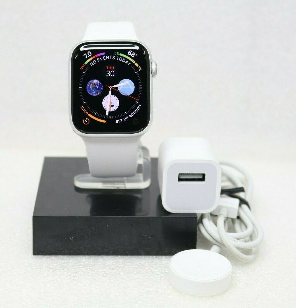 Apple Watch Series 4 44mm GPS + LTE Cellular Sport Band White w/ APPLE WARRANTY- Smart Watches