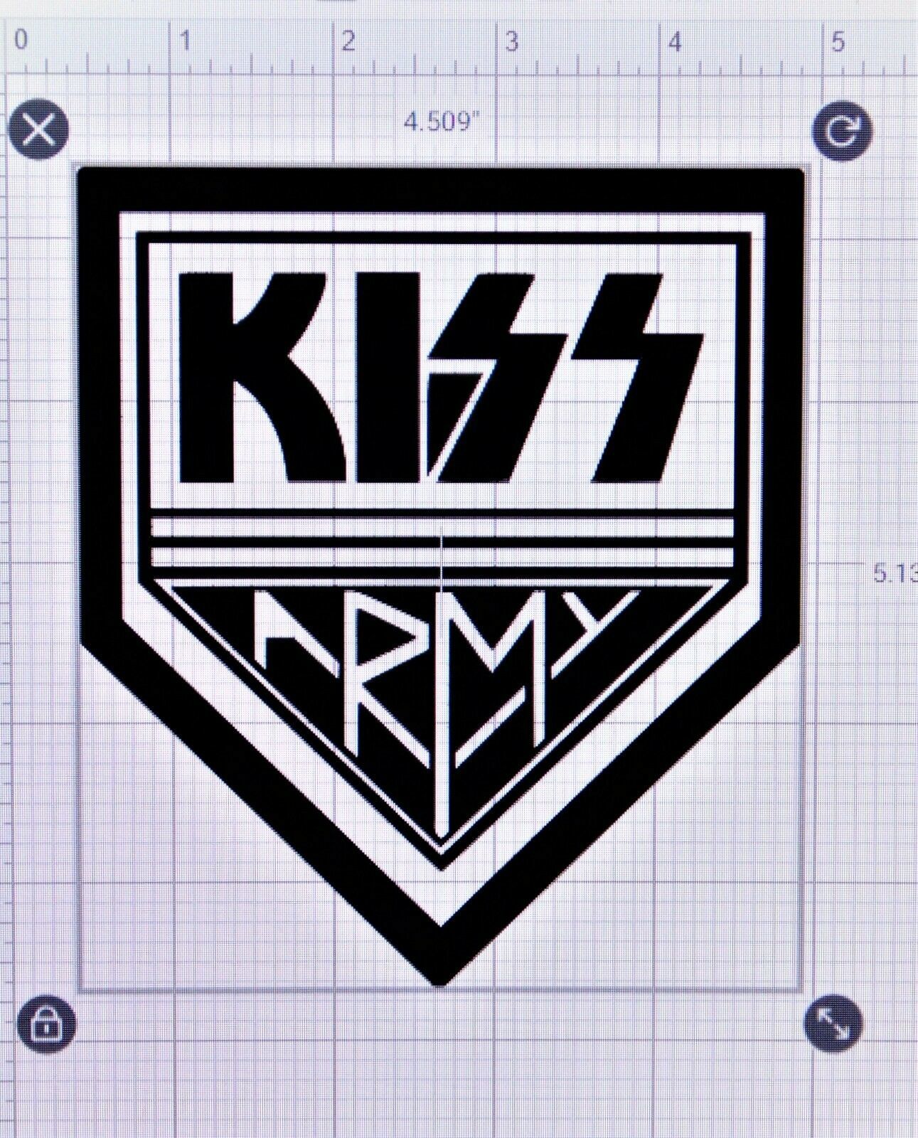 Kiss Army Die-Cut Vinyl Indoor Outdoor Car Truck Window Decal Sticker