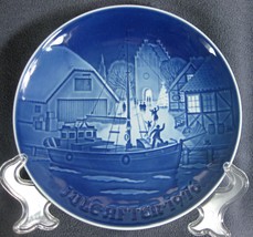 Bing &amp; Grondahl Annual 1976 Christmas Welcome Collector Plate Denmark - $17.95