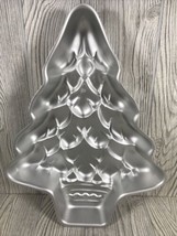 Wilton Large Christmas Tree Cake Pan Aluminum 15 1/2&quot; # 502-1107 from 1982 - $14.85