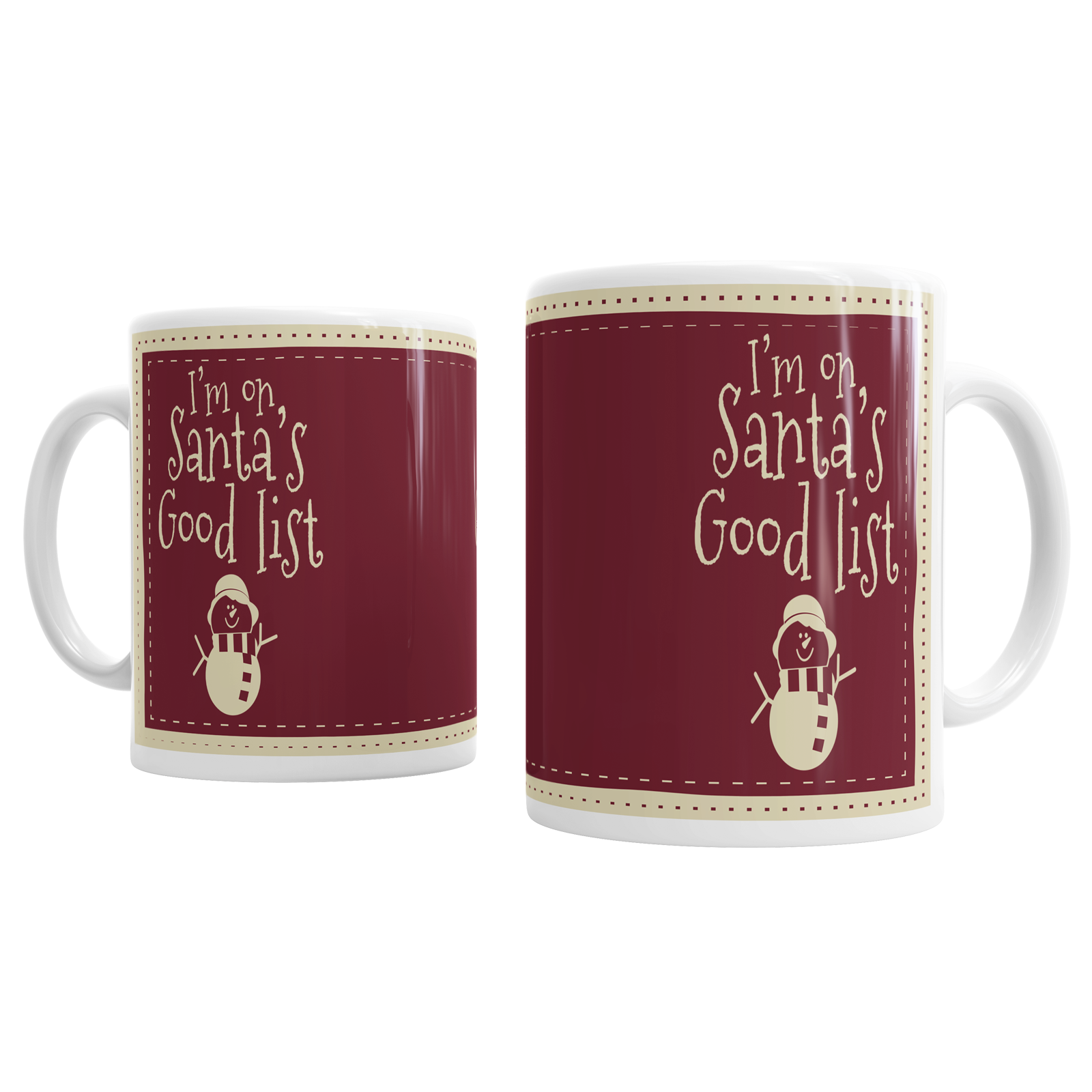 Im On Santas Good List Father Christmas Ceramic Novelty Coffee Im On Santas Good List Father Christmas Ceramic Novelty Coffee